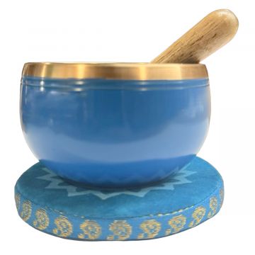 7 Chakra Throat Singing Bowl, Brass, 3"D