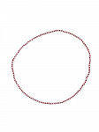 Chango Necklace 15", Set/12 (Red/White)