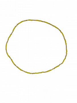 Oshun Necklace 15", Set/12 (Yellow/Honey)