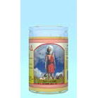St. Lazaro Labeled 50 Hour Candle Yellow