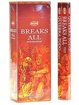 Breaks All Incense Sticks, HEM Hex Pack - 6 Boxes x 20 Sticks