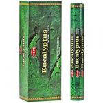 Precious Eucalyptus Incense Sticks, HEM Hex Pack - 6 Boxes x 20 Sticks
