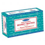 Satya Money Matrix Incense Sticks, 15gm x 12 boxes
