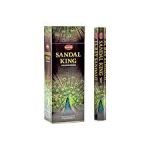 Sandal King Incense Sticks, HEM Hex Pack - 6 Boxes x 20 Sticks