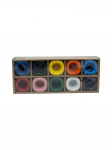 Assorted Colors Ceramic Household Candle Holder 3/4", Pack of 10