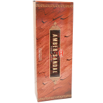 Amber Sandal Incense Sticks, HEM Hex Pack - 6 Boxes x 20 Sticks