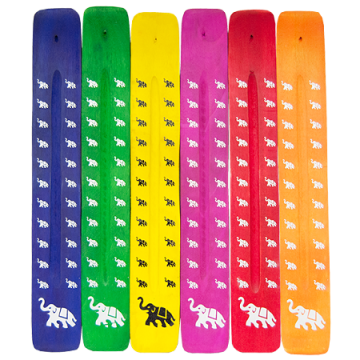 Wood Ash Catcher 10" - Colored Elephant, Pack/12