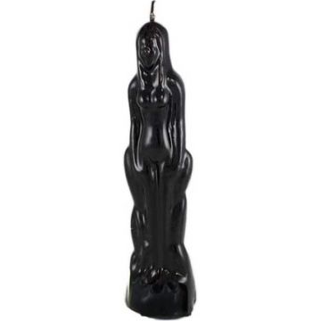 Female Image Candle - Black , Each
