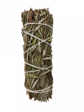 Blue Sage & Rosemary Smudge Stick - Small 4" (6 Pack)