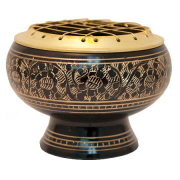 Brass Burner Black  4", Each