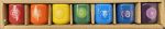 Chakra Ceramic Chime Candle Holder 1/2", Set of 7