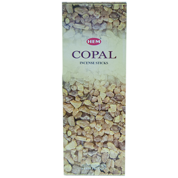 Copal Incense Sticks, HEM Hex Pack - 6 Boxes x 20 Sticks
