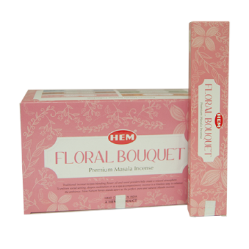 Floral Bouquet Nature Series Masala Incense Sticks, 12 Boxes of 15 Sticks (180 Sticks)