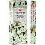 French Vanilla Incense Sticks, HEM Hex Pack - 6 Boxes x 20 Sticks