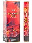 Go Away Evil Incense Sticks, HEM Hex Pack - 6 Boxes x 20 Sticks