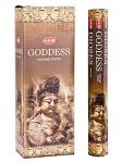 Goddess Incense Sticks, HEM Hex Pack - 6 Boxes x 20 Sticks