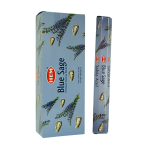 Blue Sage Incense Sticks, HEM Hex Pack - 6 Boxes x 20 Sticks