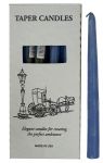 Light Blue Taper Candles 10", Box of 12