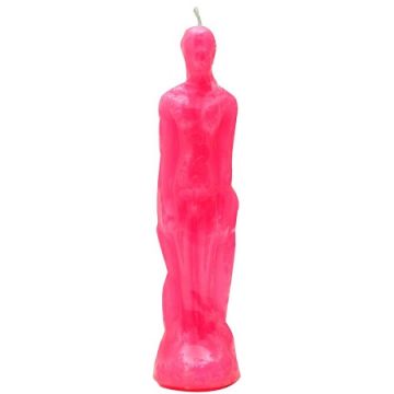 Small Male Image Candle - Pink, Each