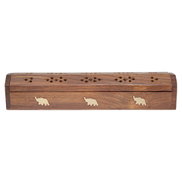 Coffin Box w/Storage - Natural Elephant (CB-36), Each