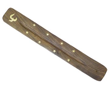 Wood Ash Catcher 10" - Ohm Brass Inlay Design. Pack/10