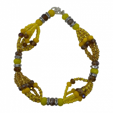 Orisha Oshun - Six Strand Bracelet (Pack of 6)
