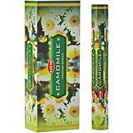 Camomile Incense Sticks, HEM Hex Pack - 6 Boxes x 20 Sticks