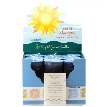 Gratitude Herbal Votive Candles, Box/18