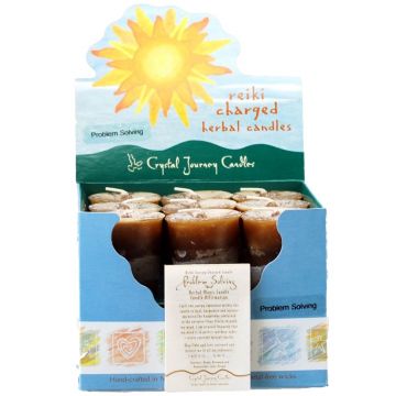 Problem Solving Herbal Votive Candles, Box/18