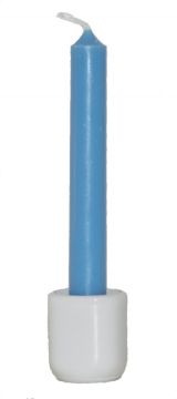 Light Blue Chime Candles 4", Box of 20