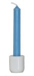 Light Blue Chime Candles 4", Box of 20