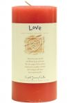 Love 3 x 6 Herbal Magic Pillar Candle