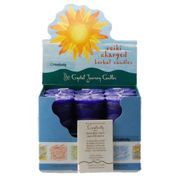 Creativity Herbal Votive Candles, Box/18