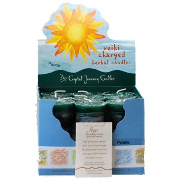 Peace Herbal Votive Candles, Box/18