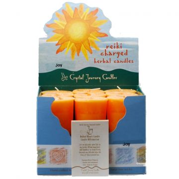Joy Herbal Votive Candles, Box/18