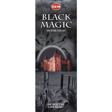 Black Magic Incense Sticks, Hex Pack - 6 Boxes of 20 Sticks (120 Sticks)