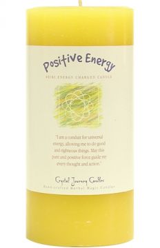 Positive Energy 3 x 6 Herbal Magic Pillar Candle