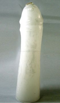Male Gender Candles - White, Each