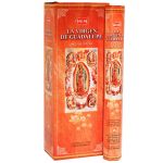 Virgin de Guadalupe Incense Sticks, HEM Hex Pack - 6 Boxes x 20 Sticks