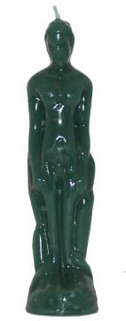 Male Image Candle - Green, Each