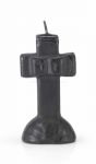 Crucifix Image Candles - Black, Each
