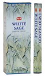 Precious White Sage Incense Sticks, HEM Hex Pack - 6 Boxes x 20 Sticks