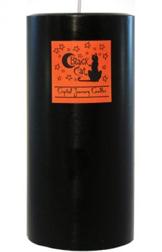 Black Cat  3 x 6 Herbal Magic Pillar Candle