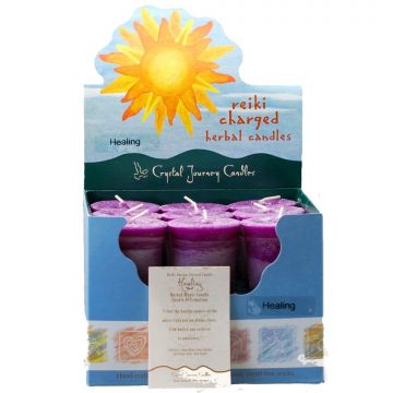 Healing Herbal Votive Candles, Box/18