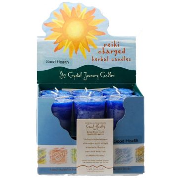 Good Health Herbal Votive Candles, Box/18