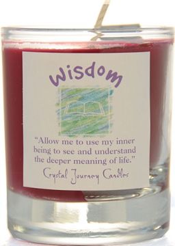 Wisdom Soy Filled Glass Votive Candle