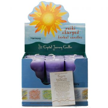 Harmony Herbal Votive Candles, Box/18