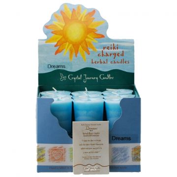 Dreams Herbal Votive Candles, Box/18