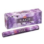 Sage Incense Sticks, HEM Hex Pack - 6 Boxes x 20 Sticks