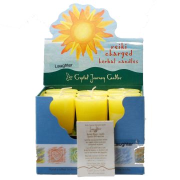 Laughter Herbal Votive Candles, Box/18